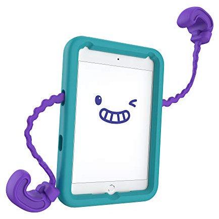 Speck Products Case-E, Fits iPad Mini 4 Case (2019), Case for Kids, Aquamarine Teal/Berrybold Purple