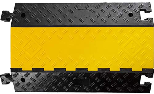 Outdoor Cable Protector Cover, Plastic Rubber External Heavy Duty Drive over Road Hose Ramp Guard