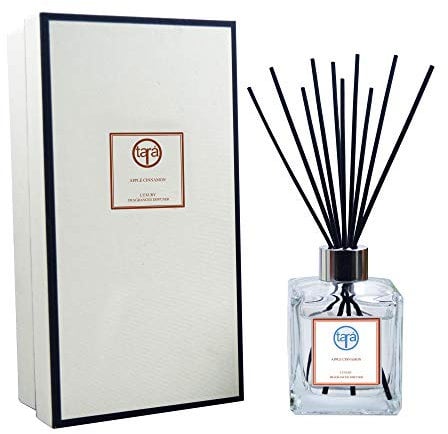 Tara Apple Cinnamon Essential Oil Reed Diffuser 120ml, 10 Fibre Reeds, Home Fragrance, Gift Idea
