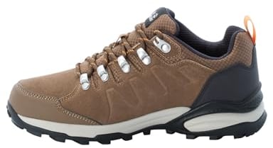 Jack Wolfskin Damen Refugio Texapore Low W, Brown / Apricot, 40.5 EU