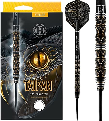 Harrows taipan dartpfeile aus 90 % wolfram, stahlspitze, 25 st?ck