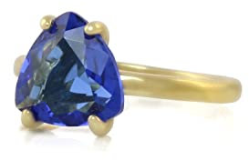 Blauer Saphir Ring - Vibrant Gem Gold Verlobungsring, Ehering, Versprechen Ring, Mode-Ring - Customizable Edelstein Ringe für Frauen - Handmade Jewelry