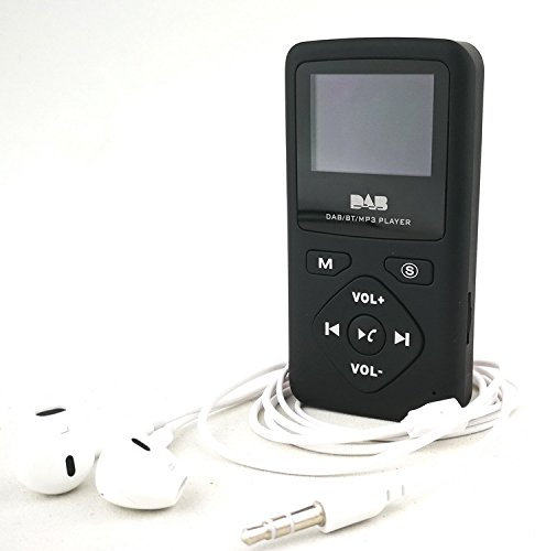 Baceyong Radio digitale portatile, digitale FM DAB/DAB+ Radio + lettore MP3 Bluetooth 4.0 32G Nero