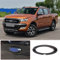 DIYUCAR ABS-Kunststoff-Rahmenabdeckung für Ford Ranger 2015–2021, Autozubehör (glänzend) Schwarz