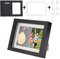 OLYCRAFT Medal Display Shadow Box Black Medal Vitrine Naturholz Fotorahmen Mit Durchsichtigem Fenster Für Militärmedaillen Strand Tags Schmucknadeln Pin Enthusiast Collectibles - 175x182x227mm