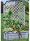NYVI Pflanzkasten NYVIGreen 79x35x134 cm 42 Liter mit Bewässerungssystem & Spalier - Pflanzkübel aus wetterfestem & recyceltem Kunststoff - Pflegeleicht, Steckmontage ohne Werkzeug, Farbe:Grau