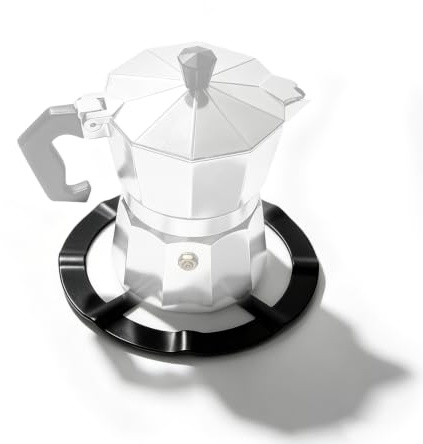 CHEOTIME Gasherd Wok Ring, Rostfreies Eisen Rutschfester Herdbrenner Moka Topfhalter Für Gasherd Italienischer Kaffeemaschinenhalter Topfständer Reduzierringhalter 13,3 x 13,3 x 0,3 cm