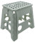 Tritthocker klappbar bis zu 120 kg belastbar- Faltbarer Hocker Kinder Klappstuhl Klapphocker Falthocker Fußhocker Tritt Camping 32,5 x 37 x 30 cm (L, Weiß)