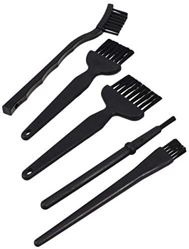 Gatuida 5pcs Static Brush Esd Safe Laptop Cleaner Detail Brush for Mobile Phone Duster Computer Cleaning Kit