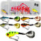 Paradox Fishing Infinity Jig Spinner 5er Set 8g - Spin Jig zum Barsch Angeln Barsch Köder Zander Hecht Spinnerbait Spinn Köder – Barschköder