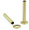 130mm Pipe Sleeves/Shrouds/Covers & Collars (Pair) - Brushed Brass