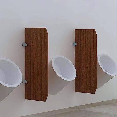 NOALED Urinal-Trennwand, Toilettentrennwand, Urinal-Trennwand, wandmontierter Urinal-Sichtschutz für Herren, Urinal-Trennwand aus PVC-Holzbrett, Toilettenschutz