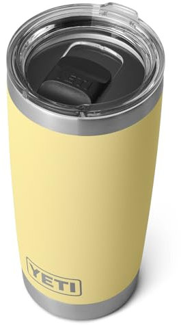 YETI Rambler 20 oz Tumbler, Stainless Steel, Vacuum Insulated with MagSlider Lid, Daybreak Yellow