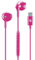 Music Sound - Auriculares Cápsula - Auriculares con Cable y micrófono - Compatibilidad USB-C - Detalles metálicos - Color Rosa