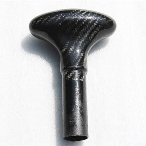 Mango de paleta de surf, 2.5cm carbono 3k Paddle Handle Paddle Head para Surf Board Paddle Kayak Canoa Paddle Handle