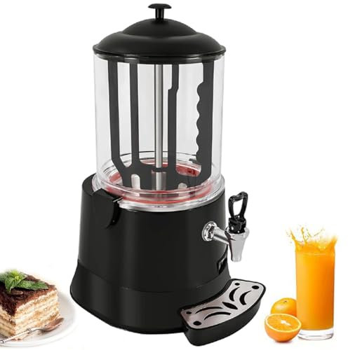 DHMYDPDZ Commercial Hot Chocolate Heating Mixing Melting Machine,Espresso Coffee Machine,LED Display Panel,For Heating Chocolate Coffee Milktea Juice,Chocolate Dispenser Hot Beverage Warmer,10L