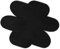 Flintronic 6pcs Salvamanteles de Tela no Tejidas, Protector de Olla, Sostenedor de Pote de Estera Antideslizante, Almohadillas Separadoras de Tela no Tejidas, para Aislamiento, Negro