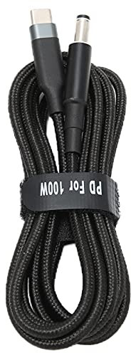 Ausla 100W Dual Chip TypeC Male Input to DC Male Power Charging Cable Laptop Power Cord, Support 5A and 100W, Fast Charge with PDs 100W 90W 65W 45W 40W (JD0608-2 (2 meters))