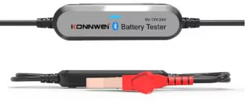 BK200 6V 12V 24V Bluetooth 5.0 Car Motorcycle Truck Battery Tester Analyzer 2000CCA Charging Cranking Test Tool (silver)