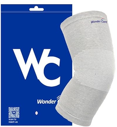 Wonder Care 1 Pc Bamboo Knee Sleeves for Men/Women, Support for Running, Gym, Badminton, Sports, Compression | Perfect Knee Brace for Pain and Enhanced Comfort -1 Pc[M].