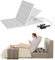 Elektrisch Verstellbare Bettrückenlehne, Rückenstütze Lattenrost 115x80x2.5cm, 4-60ºEinstellbar Rückenheber Rückenstütze mit Fernbedienung, für Pflegebett& Boxspringbetten& Matratzen, 150 kg Tragkraft