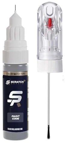 Scratch Repair - Touch up Pen Ice White (Eu) 614 Compatible for Volvo Vehicles with Needle & Brush Applicator, 2-in-1 Car Paint Repair