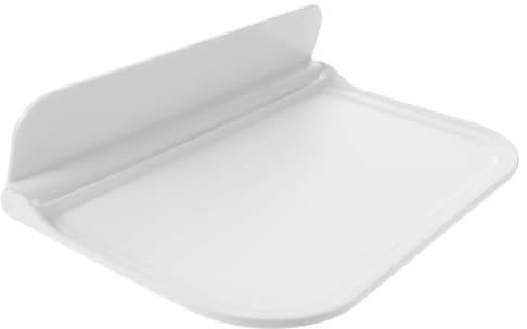 Zerodeko Étagère Murale Pliante Blanche en Plastique PP, Support de Rangement Simple et Élégant pour Salle de Bains ou Chambre, Tablette Murale Rabattable Pratique