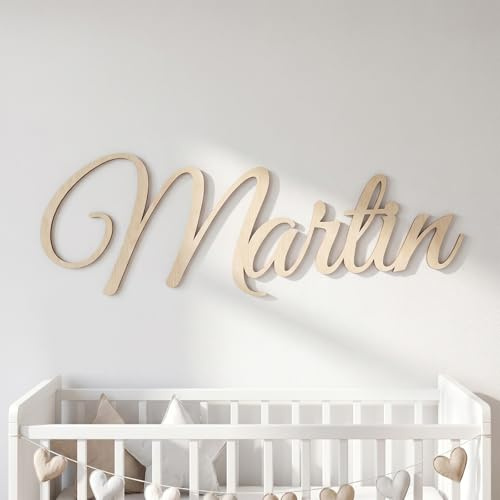 Nombres de Madera Personalizado para Pared y Puerta,Decoración Infantil para Pared o Estantería,Regalo Recién Nacido, Baby Shower y Newborn,Ideal para Bautizos y Cumpleaños, Envío Rápido desde España