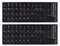 2PCS Korean Keyboard Stickers, Matte Keyboard Sticker with White Letters Non-Transparent for PC Computer Laptop Notebook Desktop Keyboards (Korean)