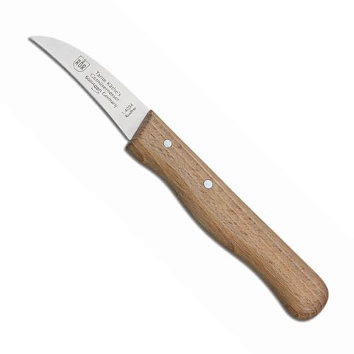 Friedrich Engels und CIE GmbH Tante Kathe Peeling Messer mit Griff aus Buchenholz, 15,5 cm, beige