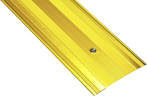 Carpet Metal Cover Trim Door BAR Grip Edging Threshold Brass/Silver (Extra Wide Cover, Gold/Brass)