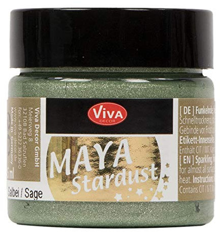 Viva Decor Maya Stardust 45ml versch. Farben Metallicfarbe Salbei