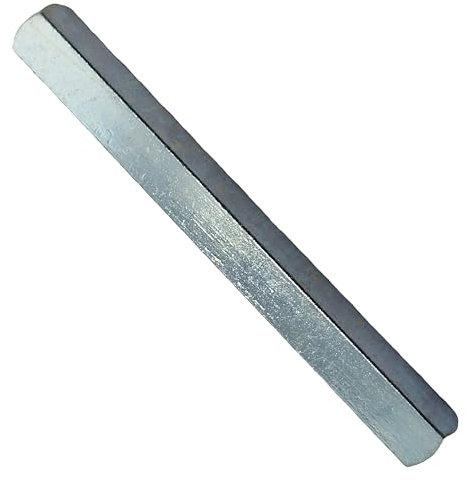 Universal Hardware 8mm x 90mm Door Handle Spindle Plain Bar Made of Solid Steel for Windows and Doors, Silver Finish Available in Lenghts from 50mm to 150mm (90mm)