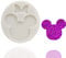 Cute Mouse Head Bow Silicone Mold for DIY Chocolate Candy Pudding Gum Paste Cupcake Cake Topper Decoration Desserts Jelly Shots Handmade Ice Cream Ice Cube Crystal Soap Mould Fondant Mold