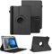 NAUC Schutzhülle kompatibel mit DOOGEE T10 Plus T10E T10S 10,1 Zoll Tasche Tablet Schutz Hülle Kunstleder Bluetooth Tastatur QWERTZ 360 Drehbar Cover Keyboard Case, Farben:Schwarz