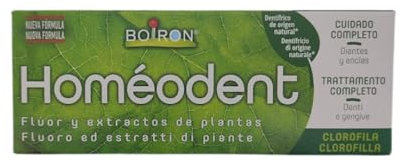 Homéodent Zahnpasta Komplettbehandlung für Zähne und Zahnfleisch, Aroma Chlorophyll mit Pflanzenextrakten, reduziert Plaque, Inhaltsstoffe natürlichen Ursprungs - Tube mit 75 ml