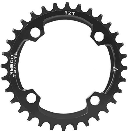 Pilipane Fahrrad kettenblatt,Schmales breites Kettenblatt 96mm BCD Fahrrad Einzelkettenblatt Schutz Aluminiumlegierung,12 Speed für Rennräder, MTB BMX Fahrrad,für Mountainbikes