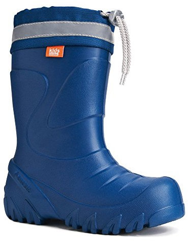 DEMAR. federleichte Kinder EVA Gummistiefel mit Stulpe gefüttert MMT-S (38/39, dunkelblau)