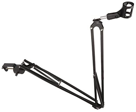 Support de Perche de Micro, capacité de Charge élevée en Métal, Rotation à 360 Degrés Professionnelle pour Le Chat en Ligne pour l'enregistrement sur Ordinateur pour la Salle