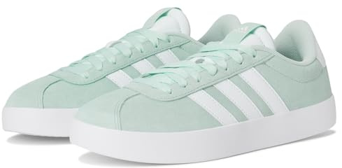 adidas Women's VL Court 3.0 Sneaker, Halo Mint/White/Halo Mint, 8.5 UK