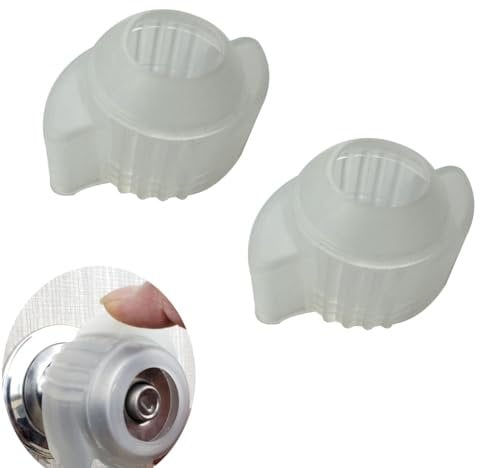 2 Pack Door knobs Cover,Door Handle Extension, Soft Rubberized Doorknob Extension, Converts Knob Style Doors to Handles for Easy Accessibility, Door knob Grips Fits Door Knobs (Transparent-2 PCS)