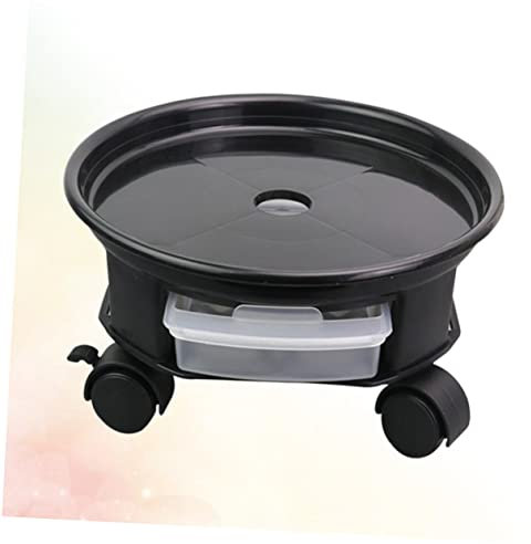 ABOOFAN Etagere Exterieur Etagere Ronde Roulette Charge Lourde roulettes Charge Lourde Jardinière Extérieure Jardinieres Exterieur Plastique Chariot De Support De Rempotage Poulie