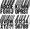 32 Blatt / 336 Stk Buchstaben Aufkleber Groß, 10cm Selbstklebende Buchstaben aus Vinyl Zahlen Aufkleber Groß Alphabet Zahlen Aufkleber für Postertafel Pinnwand Basteln Heimdekoration (Schwarz)