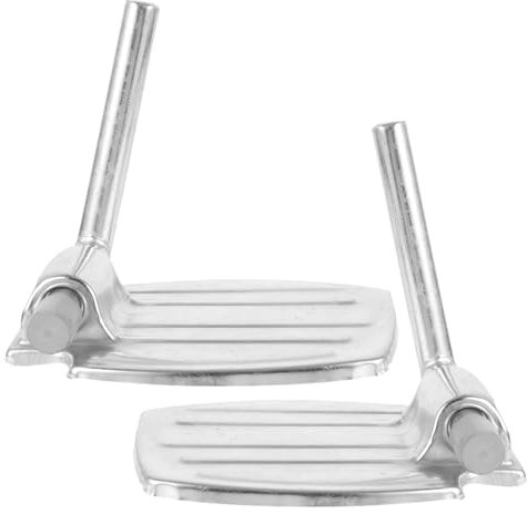 Veemoon Repose-Pieds En Métal Pour Fauteuil 2 Pièces Pédales Universelles De Chaise Repose-Pieds Standard Pour Fauteuil Pièces De Rechange ()