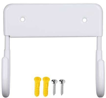 LIFTATAPA Bügelbrett-Aufhänger, Wandhalterung, Bügelbrett-Halter, Organizer, Wandregal für Waschküche, platzsparendes Aufbewahrungsregal, Hängeregal (weiß)