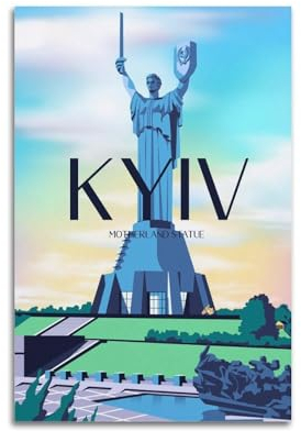 RTAG Kyiv-Poster, Vintage-Reiseposter, Ukraine, dekoratives Gemälde, Leinwand, Wandposter und Kunstdruck, moderne Familienschlafzimmer-Dekoration, Poster, 40 x 60 cm