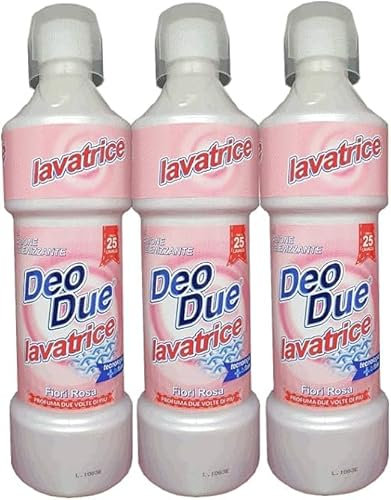 DEO DUE DETERSIVO LAVATRICE FIORI ROSA N 3 PEZZI (Tot 3L)