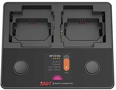 LIMETA CR2 Camera Battery Charger,NP-FW50 NP-FZ100 NP-BX1 Smart Charger with LCD Disply,Smart Two-way Fast Charging Station for Sony Batteries Cyber-Shot DSC-RX100,DSC-RX100 II, HDR-CX405 FDR-X3000