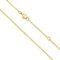OSTAN Goldkette Damen Ohne Anhänger Gold Ankerkette Kette Gold Halskette Vergoldet Wasserfest Antioxidation Breite 1,4mm Vergoldet Silberkette Goldkette 35cm 40cm 45cm dünne Feine Glod kette Lang