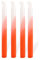 Scentoria Stabkerzen Bunt, Bunte Kerzen, Dip Dye Kerzen Höhe 22 cm ø 2,1 cm, Spitzkerzen, Stabkerzen, Rituals Kerze, Stabkerzen Bunt Gemischt Weiß-Rot für Ferm Living